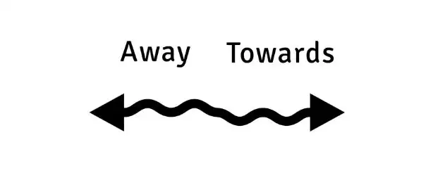Stenstatyer i form av två ansikten som möts
